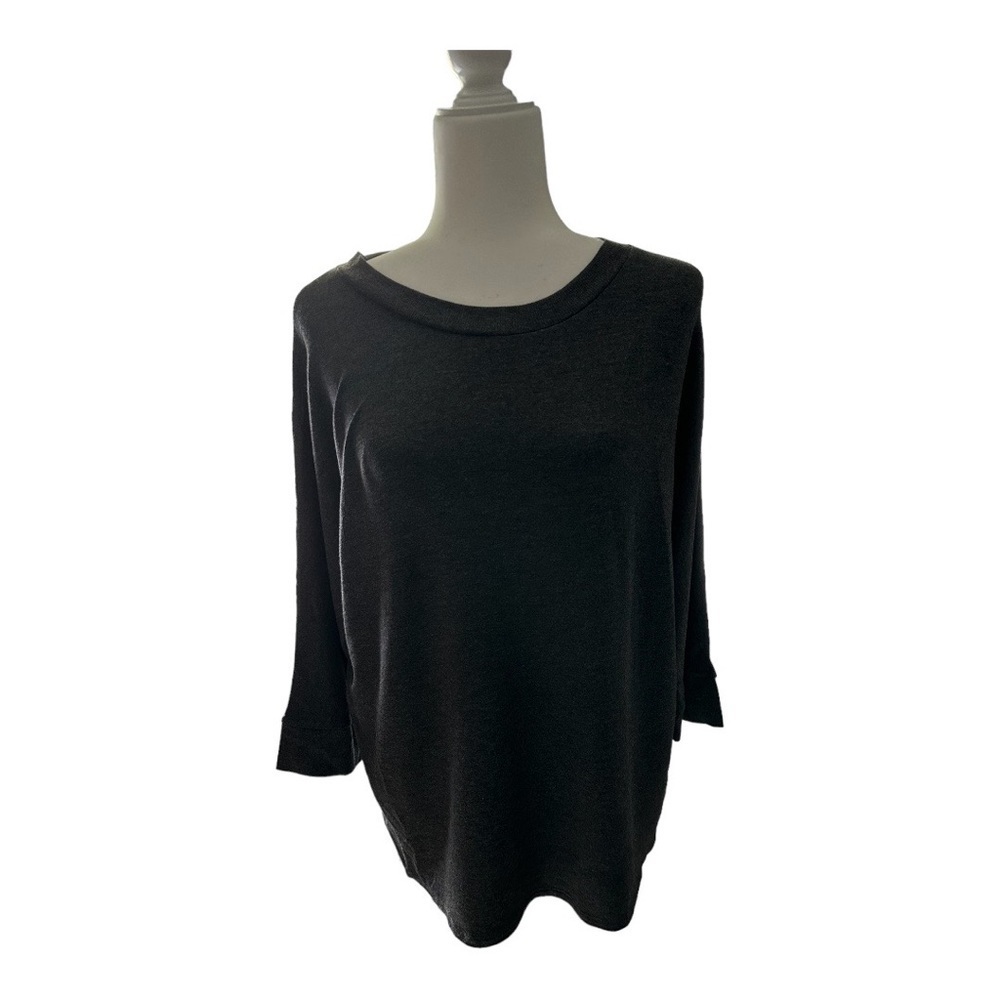 Dark Grey Sweater, NWT, size large, quarter length sleeves Market & Spruce
